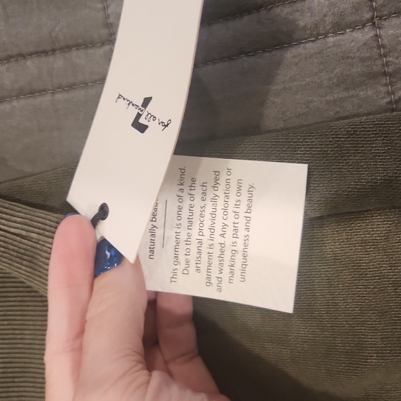 7 For All Mankind Green Hoodie Mini Dress Size L, New With Tags! - Picture 4 of 11